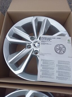 Škoda Octavia IV(RS)- 17 NOVÉ orig.alu disky 6.5Jx17,5x112 - 7