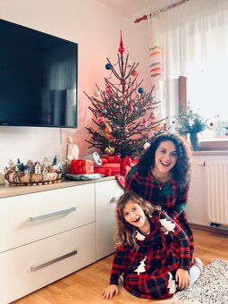 Shein krásné vánoční šaty Vánoce červené zelené vel. M - 7