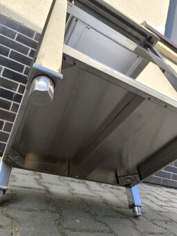 Nerezový dřezový stůl 60x60x85, s policí, šroubovaný - 7