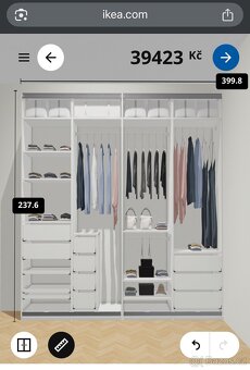 Šatní skříň IKEA PAX 400 cm - 7