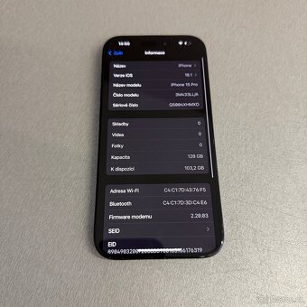 iPhone 15 Pro 128GB, 100% baterie, 12 měsíců záruka - 7