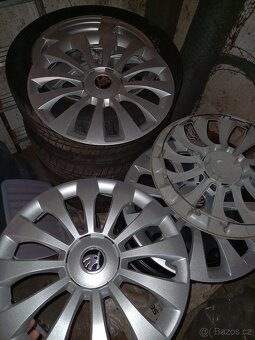 zánovní ocelové disky/poklice - Škoda (185/60 R15,6Jx15) - 7