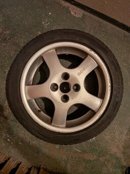 Letní alu kola BORBET 15" 4×98 + Barum Bravuris 195/45 R15 - 7