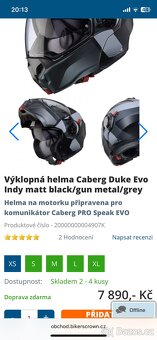 Nová výklopná helma caberg - 7