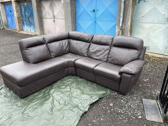 Prodám rohovou sedačku pravá kůže - 7