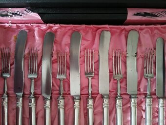 STAROZITNE STRIBRNE PRIBORY RAKOUSKO-UHERSKO - 7