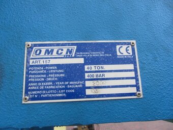 Hydraulický lis OMCN 40 T - 7