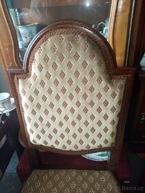 Starožitné párové židle nové čalounění po renovaci - 7