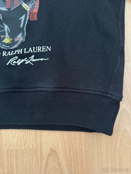 Ralph Lauren Polo černá mikina s motivem medvěd - 7