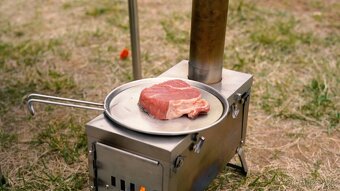 WINNERWELL®Outdoor Přenosná Kamna FASTFOLD 0.9KG TITANOVÉ - 7