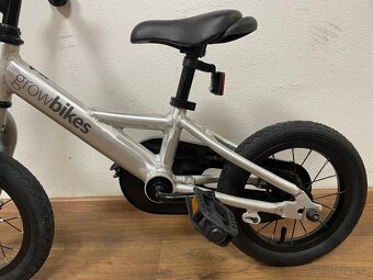 Dětské kolo Growbikes 12” stříbrné - 7