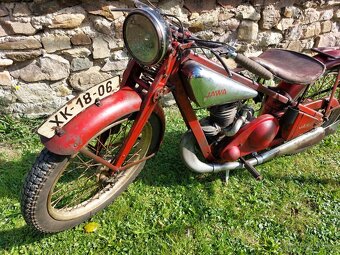 Jawa 175 Villiers - krasna patinovka 1933 - 7