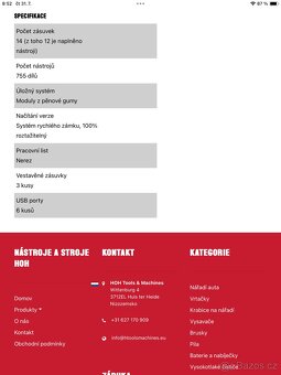 Dílensky vozík s nářadím 755 kusů DWUSA DW14 - 7