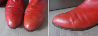 Vintage 80s dámské značkové shrnovací kozačky - 7