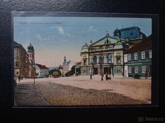 Pohlednice Plzeň pivovar, náměstí Plzeň zastávka - 7