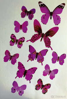 Dekorace Barevné motýlky - 7