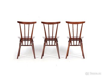 Elegantní designové židle TATRA v TOP kondici, 3 kusy. - 7