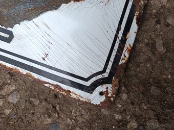 Stará smaltovaná cedule ze Sudet - 7