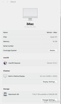 koupit Apple iMac M1 - 16 Gb, 1TB disk - 7