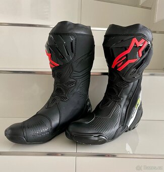 boty ALPINESTARS SUPERTECH R BK WH RDFL YEFL vel.44 - 7