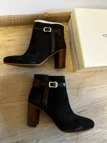 Gant nové kotníkové kozačky na širším podpatku kožené - 7
