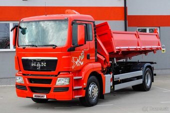 TŘÍSTRANNÝ SKLÁPĚČ + HYDRAULICKÁ RUKA MAN TGS 18.320 EURO4 - 7