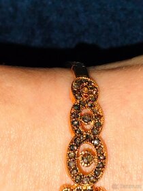 Stary naramok Diamanty Vintage Rucna pilka - 7