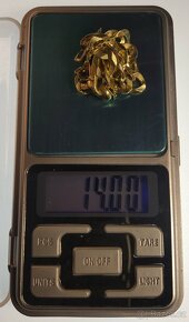 Zlatý masivní pánský náramek 14K ( 585 punc) 14 gramů,19.5cm - 7