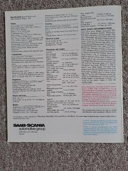 Prospekt automobilu SAAB V4 z roku 1970, dobový - 7