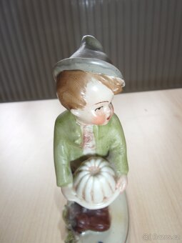 STARÁ PORCELÁNOVÁ FIGURKA - KLUK, BÁBOVKA A PES - 7