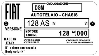 Štítky na Velorex, Fiat, Citroen, Lancia, Kia, Audi - 7