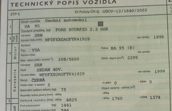 Ford Scorpio 2,3 GGR r. v. 1996 - 7