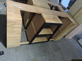 Teaková koupelnová skříň - 7