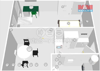 Pronájem bytu 1+1, 32 m², Děčín, ul. Jungmannova - 7