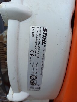 Benzínový zádový rosič STIHL SR 430 - 7