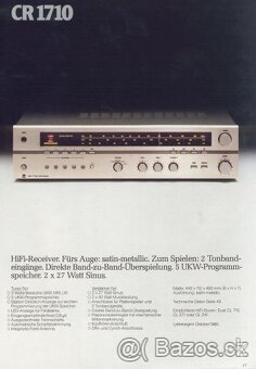 Dual CR 1710 Stereo receiver (1980-81) - 7