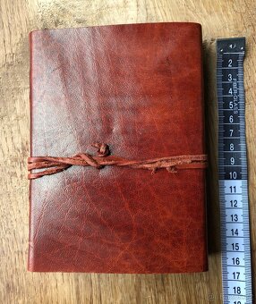 Ruční papír, kůže - zápisník / album - 7