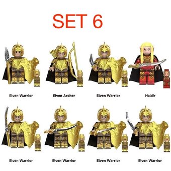 Figúrky pán prsteňov 1 (8ks) typ lego, nové - 7