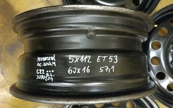 Plechové disky 5x112 ET53 6Jx16" 57,1 - 7
