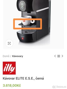 Kávovar ELITE E.S.E., černá, na papírové Pody E.S.E. - 7