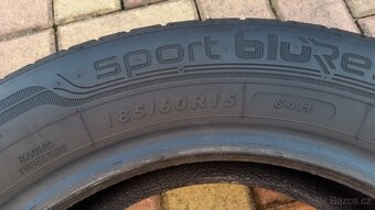 Letní pneumatiky DUNLOP 185/60 R15 4x6,5mm - 7