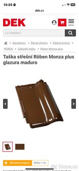 Pálená Střešní krytiny Röben Monza plus glazura maduro - 7