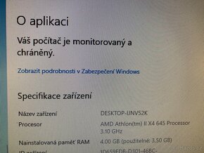 Stolní počítač PC kompletní, čistá Windows 10 - 7