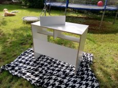 toaletka stul stolek kancelarsky bily toaletni - 7