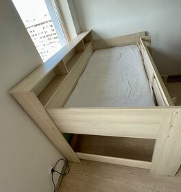 Dětská postel s psacím stolem a matraci - 7