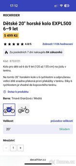 Dětské kolo Rockrider ,,20” - 7