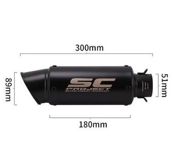 Prodám nový, nepoužívaný, laděný výfuk s logem SC Project - 7