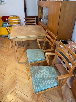 Jitona čtyři retro židle s područkami - 7