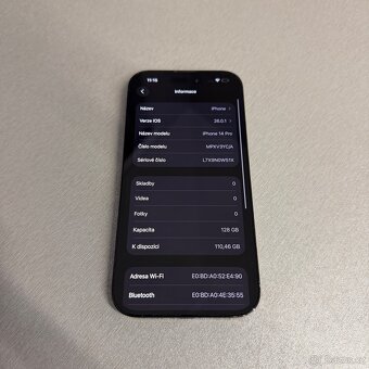 iPhone 14 Pro 128GB v krásném stavu, rok záruka - 7