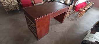 Psací stůl do prostoru kožený top model - 7